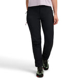 Front on-model view of Black Diamond Women's  Alpine Pants in black colour
