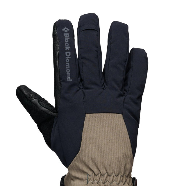 Back view of Black Diamond Cirque Gloves in Black-Walnut colour