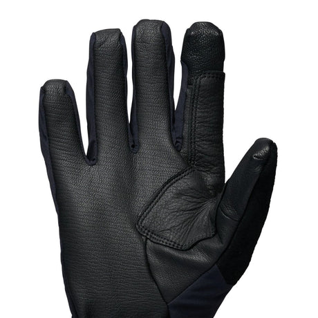 Palm view of Black Diamond Cirque Gloves in Black-Walnut colour