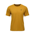 Men's Black Diamond Distance SS Tech Tee in amber colour