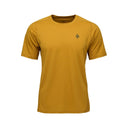 Men's Black Diamond Distance SS Tech Tee in amber colour
