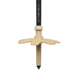 Basket and tip view of Black Diamond Expedition Carbon Pro Ski Poles in Khaki colour