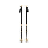 Collapsed view of Black Diamond Expedition Carbon Pro Ski Poles in Khaki colour