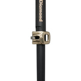 Locking system of Black Diamond Expedition Carbon Pro Ski Poles in Khaki colour