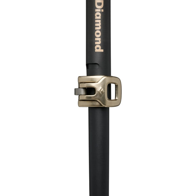 Locking system of Black Diamond Expedition Carbon Pro Ski Poles in Khaki colour