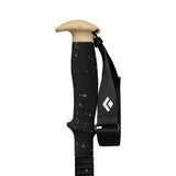Grip view of Black Diamond Expedition Carbon Pro Ski Poles in Khaki colour