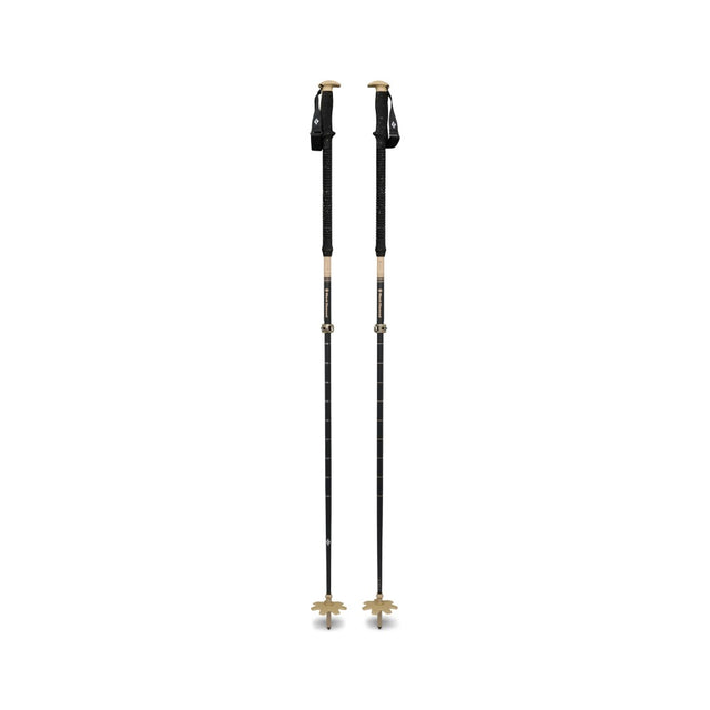 View of Black Diamond Expedition Carbon Pro Ski Poles in Khaki colour