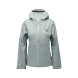 Women's Black Diamond Fineline Stretch rain shell in Agave colour