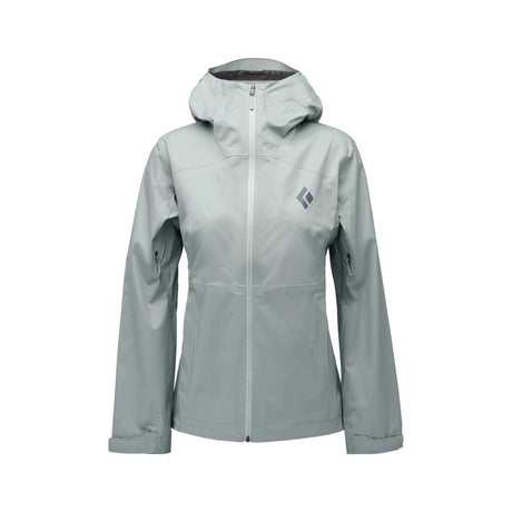 Women's Black Diamond Fineline Stretch rain shell in Agave colour