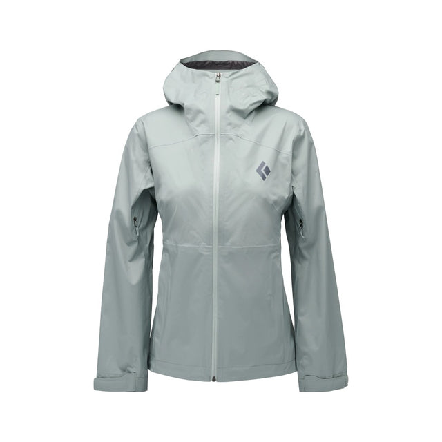Women's Black Diamond Fineline Stretch rain shell in Agave colour
