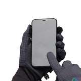 Touch screen detail of Gridtech Storm Hood Gloves in Carbon Glacier colour