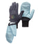 Back and palm view of Gridtech Storm Hood Gloves in Carbon Glacier colour