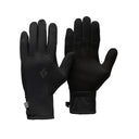 View of Black Diamond Midweight Screentap Liners in black colour