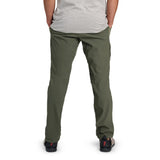Back on-model view of Black Diamond Pursuit Hybrid Pant's men's in Tundra colour