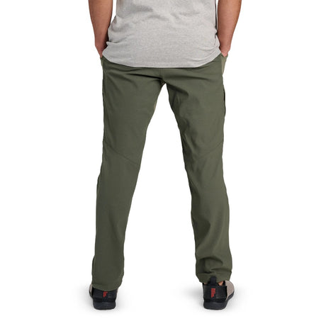 Back on-model view of Black Diamond Pursuit Hybrid Pant's men's in Tundra colour
