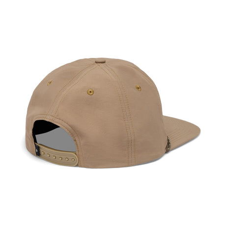 Back view of Black Diamond Synthetic Rope Hat in Mushroom/White colour with Dragon Patch