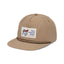 Front view of Black Diamond Synthetic Rope Hat in Mushroom/White colour with Dragon Patch