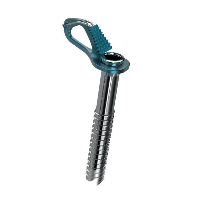 View of the Blue Ice Aero Lite Ice Screw in blue colour