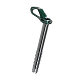 View of the Blue Ice Aero Lite Ice Screw in green colour