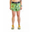 Front on-model view of women's pickles print ChicknLegs split shorts