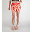 Front on-model view of women's chilli peppers print ChicknLegs split shorts