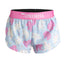 Women's ChicknLegs 1.5" split running shorts in animal cookies print
