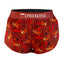 Women's ChicknLegs 1.5" split running shorts in tigers print