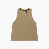 Front view of women's Ciele FSTSinglet 2 in canvas colour