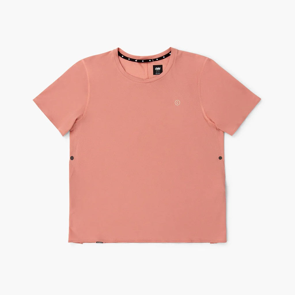 Front view of the ciele FST Tshirt 2 in Rose Dawn colour