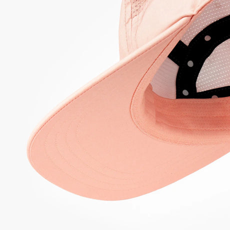 Under-brim view of Ciele GOCap Comp Ninety in Cadmium colour
