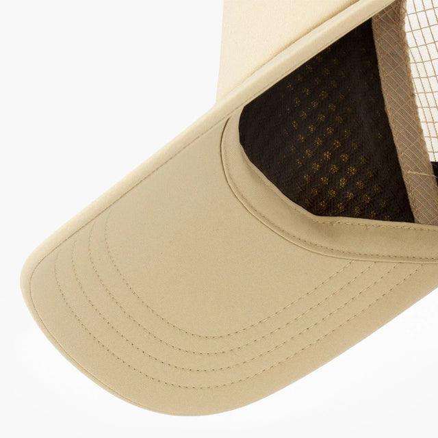 Unde brim view of the Ciele TRLCap SC Comp Circle C in Safari colour