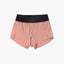 Front view of ciele women's TRNShort 4" brief 2 in rose dawn colour