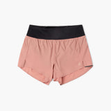 Front view of ciele women's TRNShort 4" brief 2 in rose dawn colour