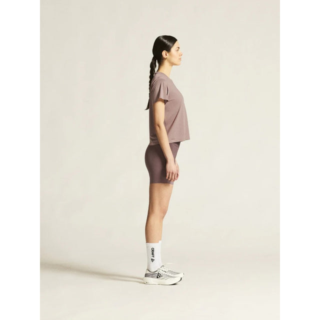 Craft Hypervent Women's T-shirt in Potpurri colour model side view