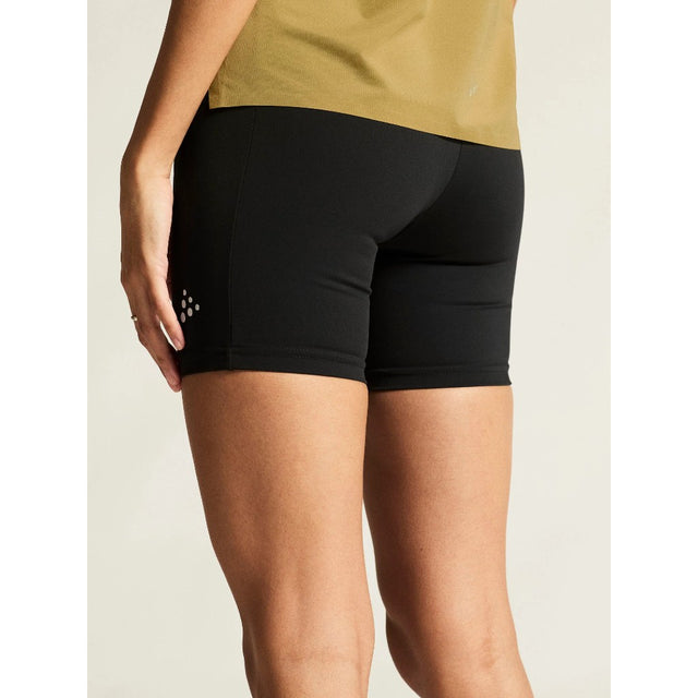Craft Pro Trail Short Tights 2 Women's in Black/Black colour back detail