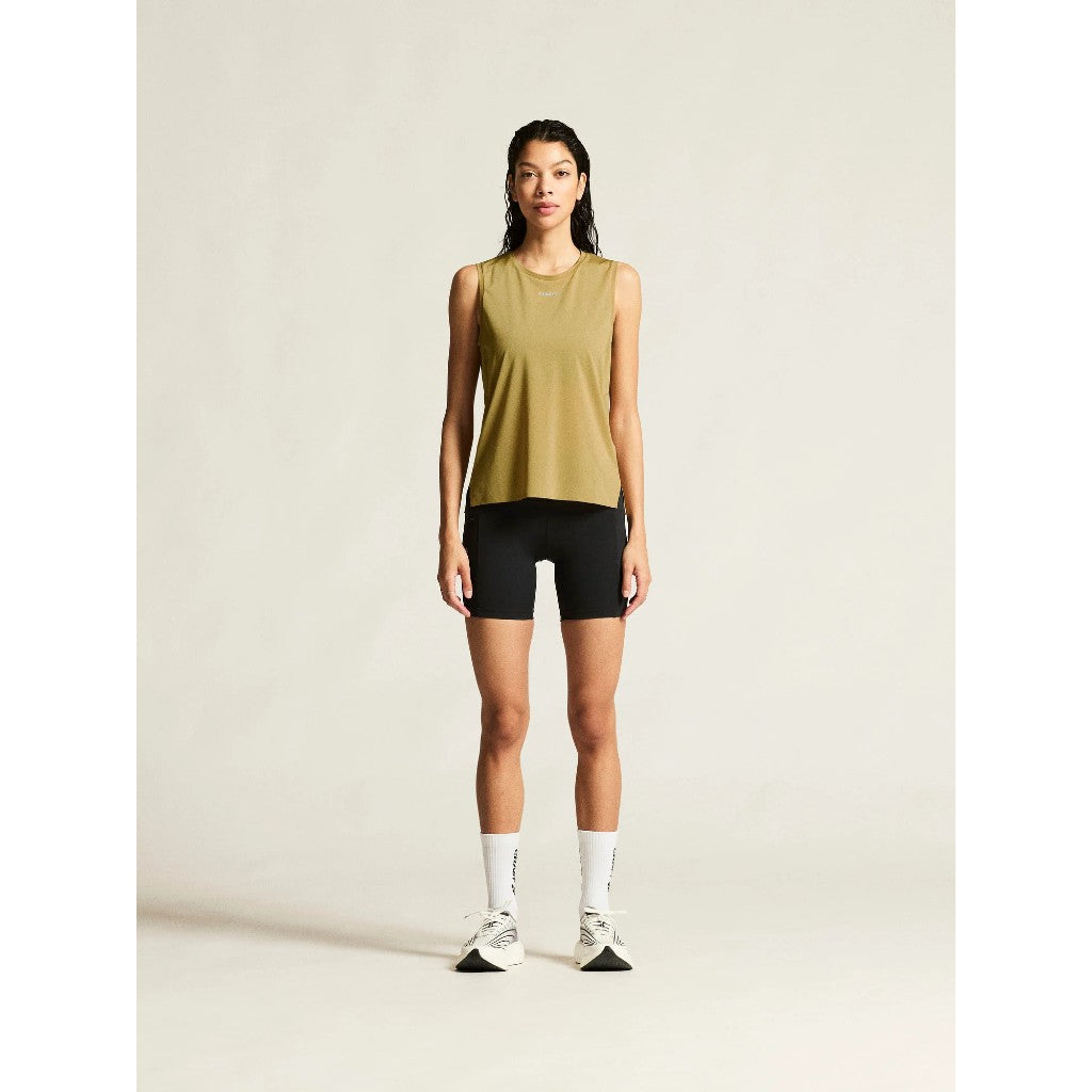 Craft Pro Trail Short Tights 2 Women's in Black/Black colour model front