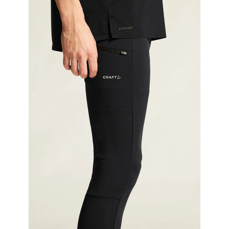 Craft Pro Trail Tights 2 in black/black colour side view