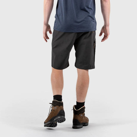 Back view of model wearing men's fjallraven abisko lite shorts