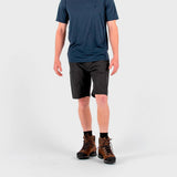 Front view of model wearing men's fjallraven abisko lite shorts