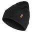 Front view of Fjallraven Classic Knit Hat in black colour