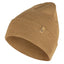 Front view of Fjallraven Classic Knit Hat in buckwheat brown colour