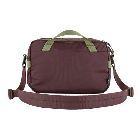 Fjallraven high coast crossbody bag in blackberry back view