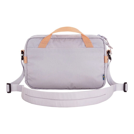 Fjallraven high coast crossbody bag in lavender mist back view