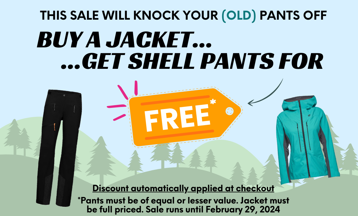Banner for Buy a Jacket Get Free Pants sale