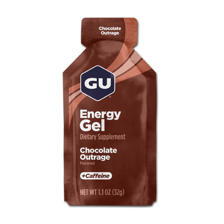 GU energy gel chocolate outrage flavour