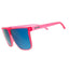 goodr Fly G sunglasses pink frame, blue lens in Enourage sold separately colour
