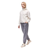 Front view on-model of Indyeva Andolana LT pants in dark boreal colour