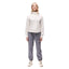 Front view on-model of Indyeva Andolana LT pants in dark boreal colour