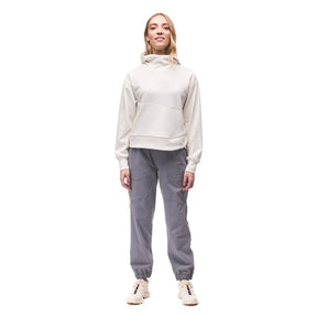 Front view on-model of Indyeva Andolana LT pants in dark boreal colour