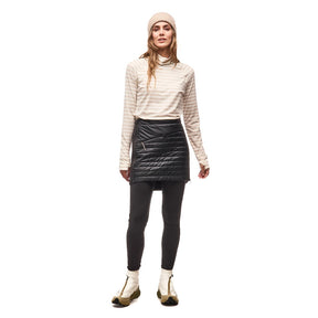 Front on-model view of Indyeva Boon Skirt IV women's in black colour